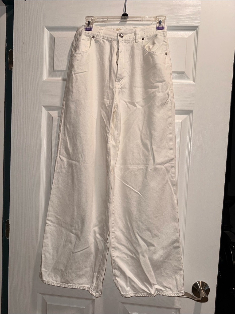 Madewell White Wide-Leg Women’s denim 27